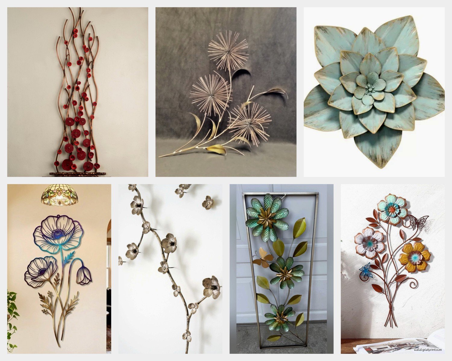 Metal Flower Wall Art: Sculptural Bloom Garden Designs