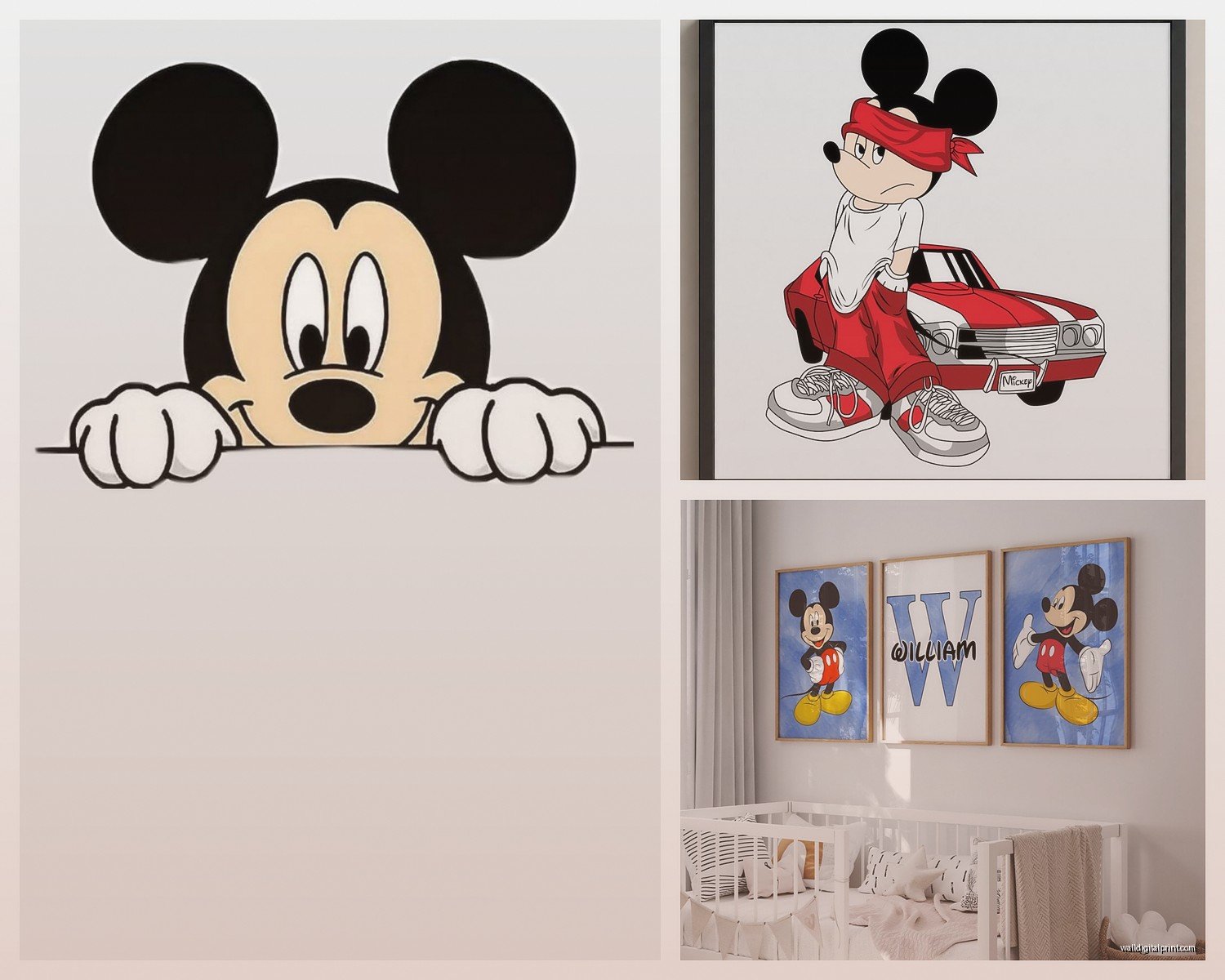 Mickey Mouse Wall Art: Disney Classic Character Decor