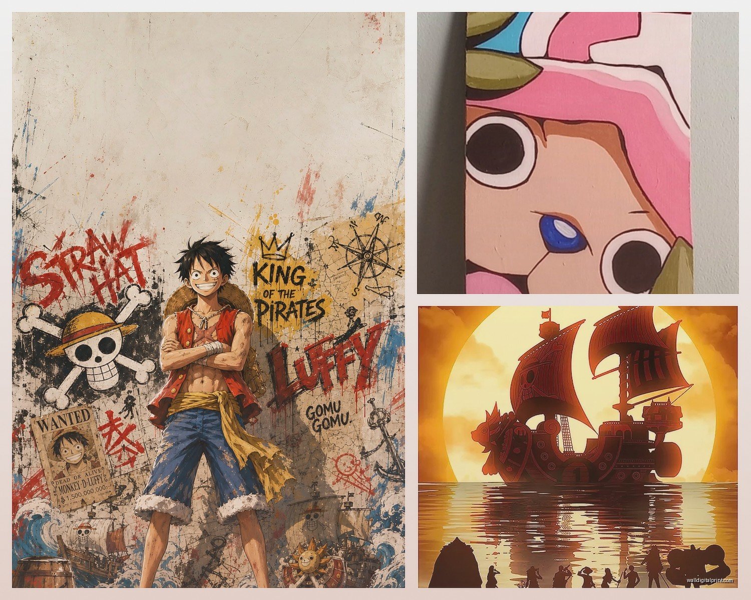One Piece Wall Art: Anime Manga Pirate Series Character