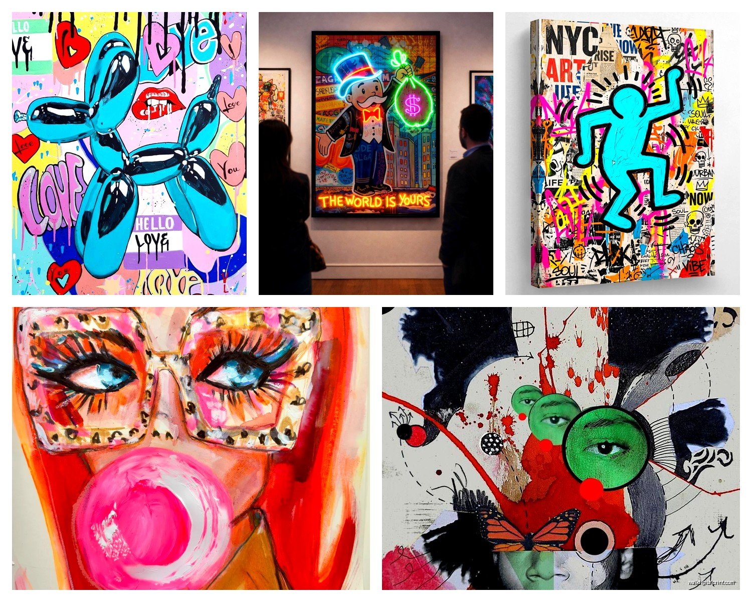 Pop Culture Wall Art: Movies Music TV Icon References