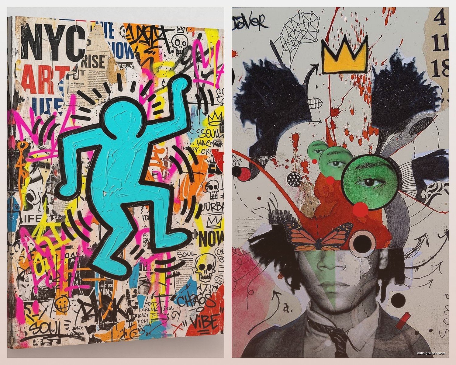 Pop Culture Wall Art: Movies Music TV Icon References