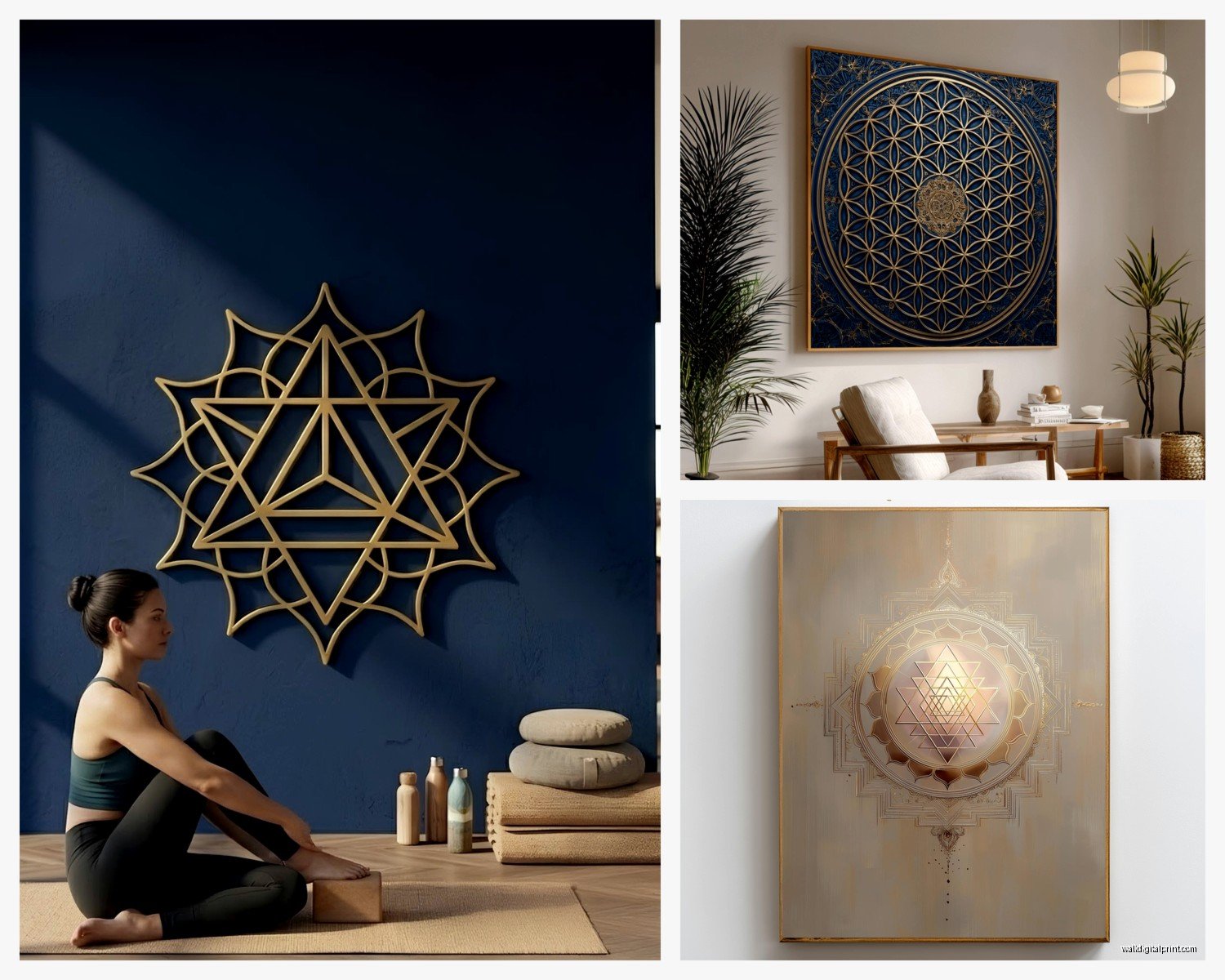 Sacred Geometry Wall Art: Spiritual Mathematical Patterns