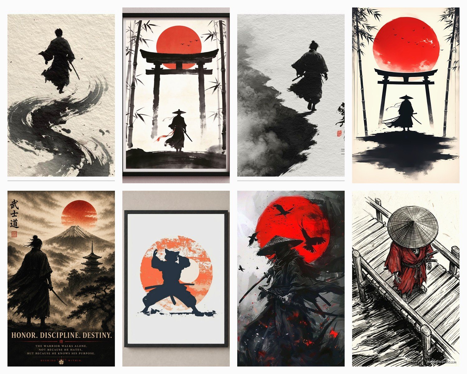 Samurai Wall Art: Japanese Warrior Martial Arts Decor