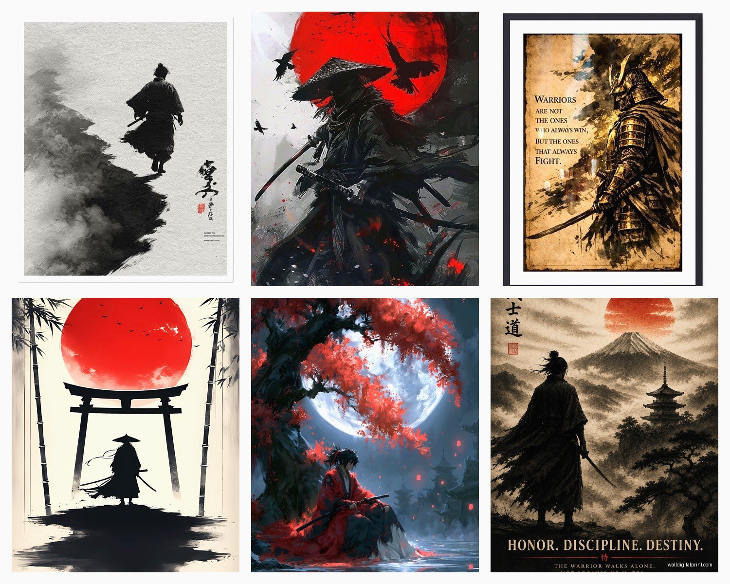 Samurai Wall Art: Japanese Warrior Martial Arts Decor