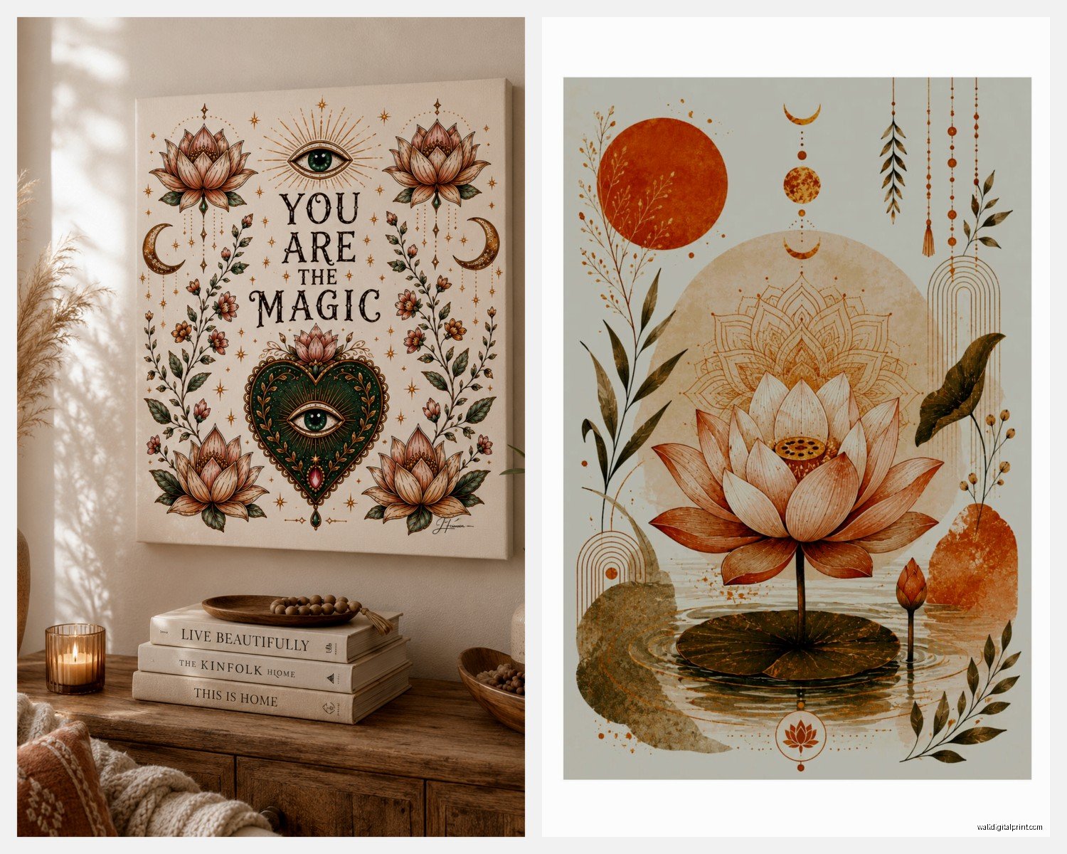Spiritual Wall Art: Religious Meditation Sacred Designs