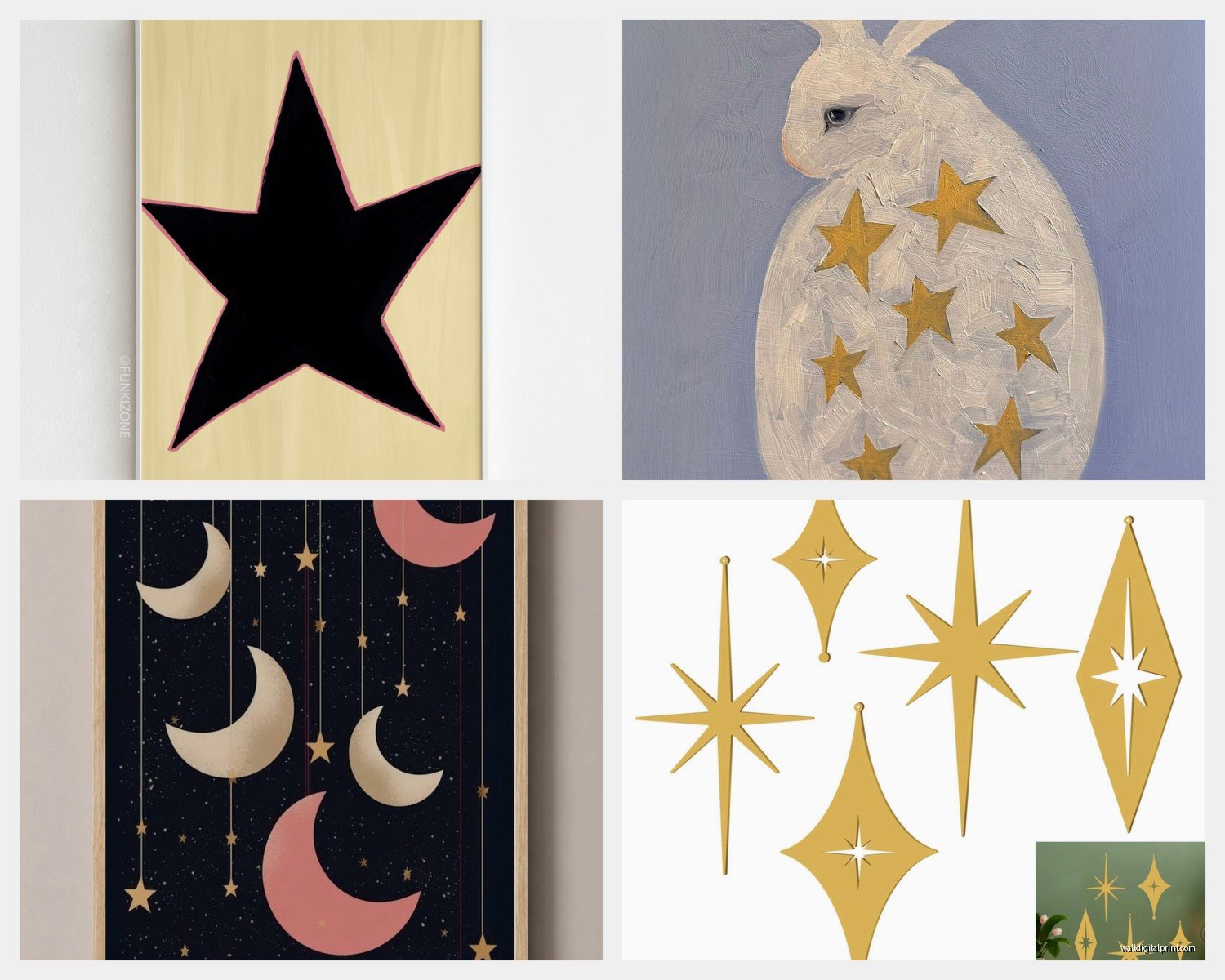 Star Wall Art: Celestial Astronomy Space Night Sky
