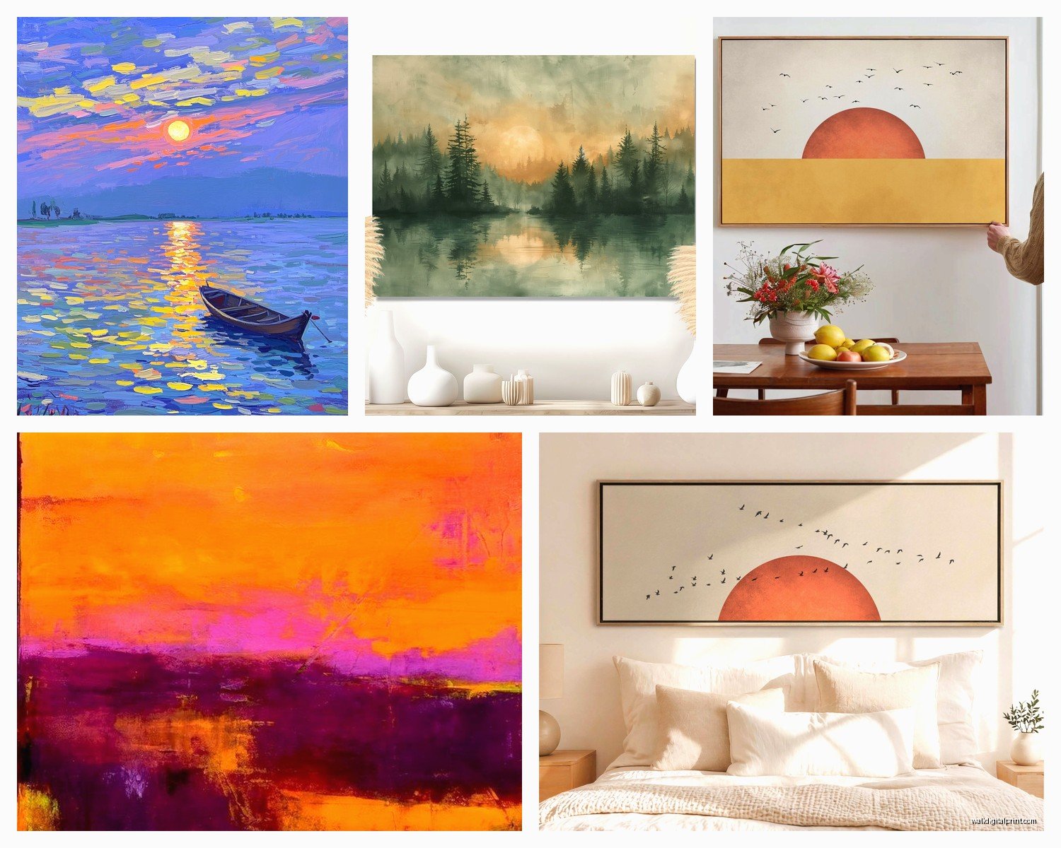 Sunrise Wall Art: Dawn Morning Sky Horizon Photography
