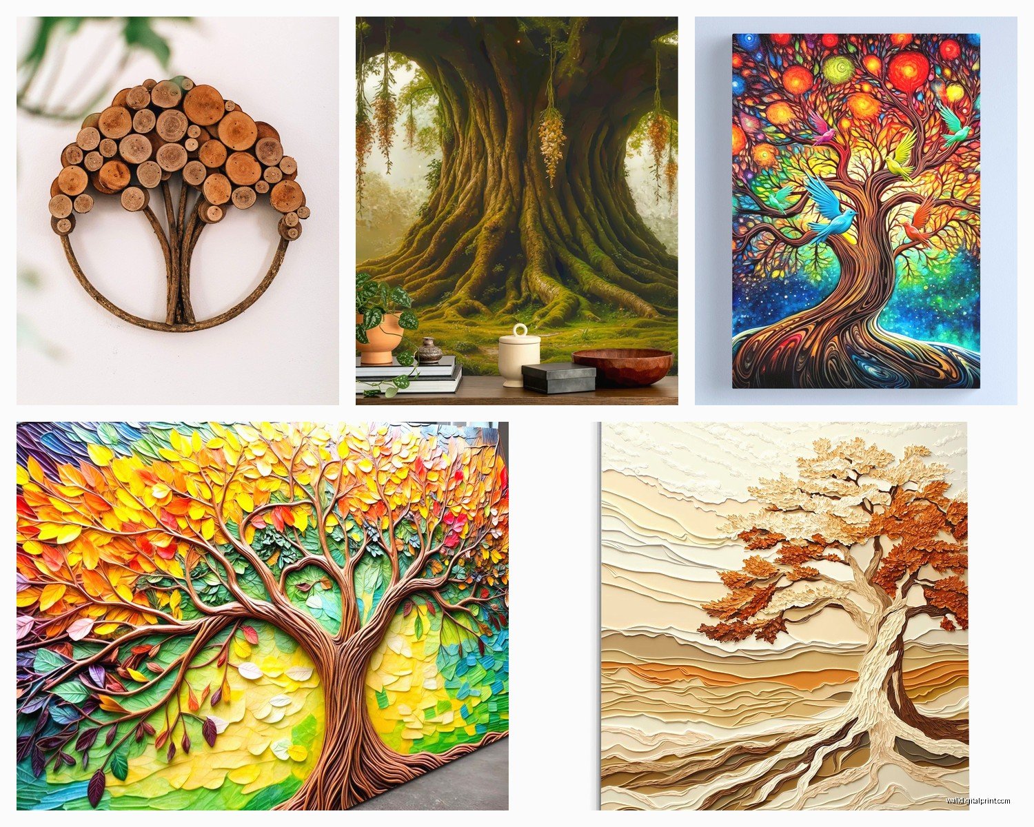 Tree Wall Art: Forest Nature Landscape Decor
