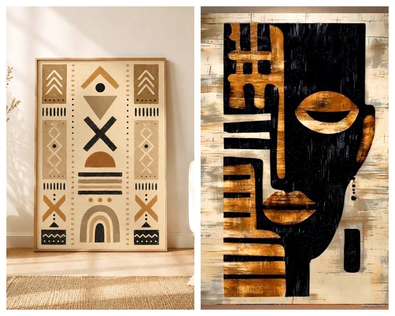 Tribal Wall Art: Indigenous Ethnic Cultural Designs