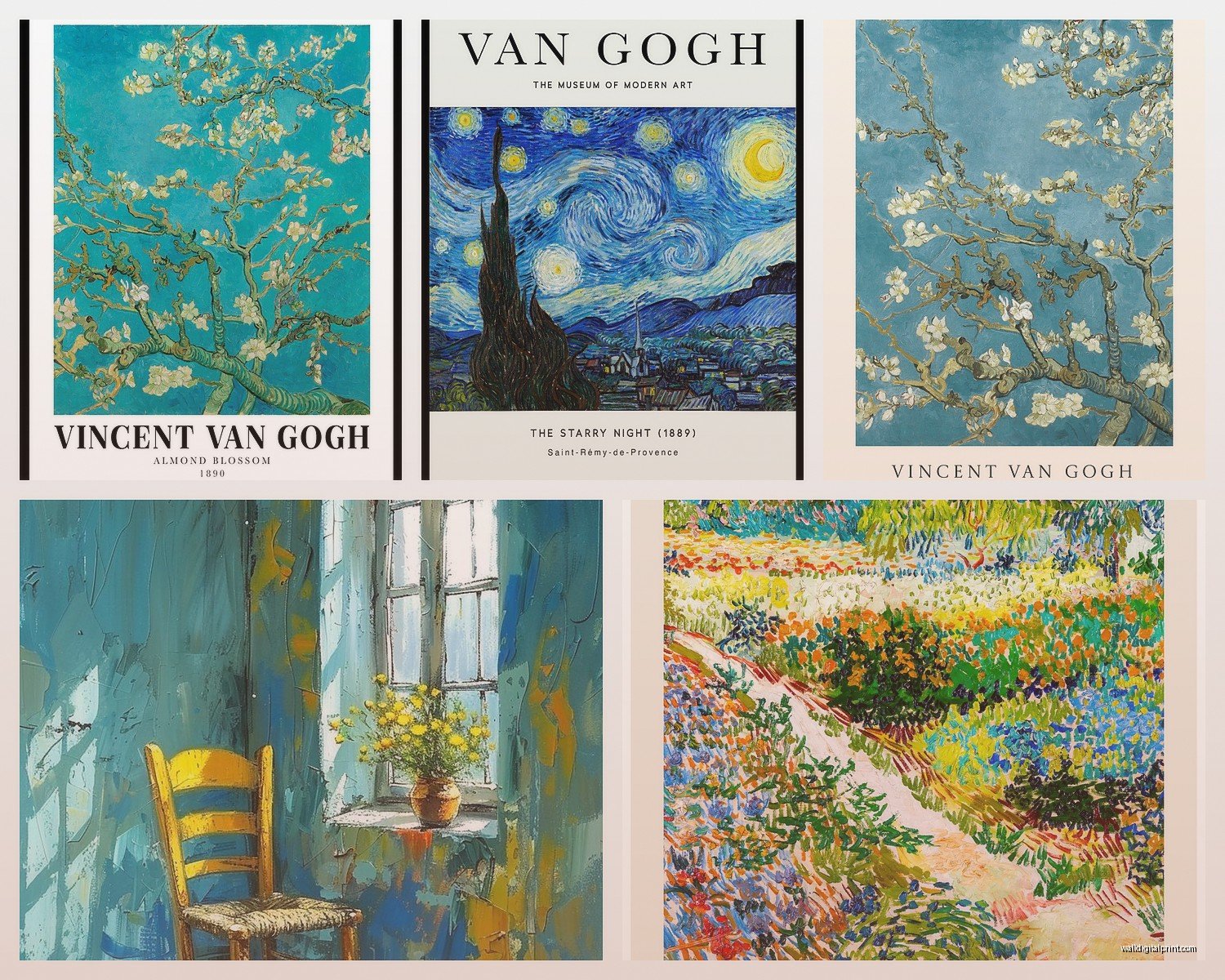 Van Gogh Wall Art: Impressionist Starry Night Reproductions