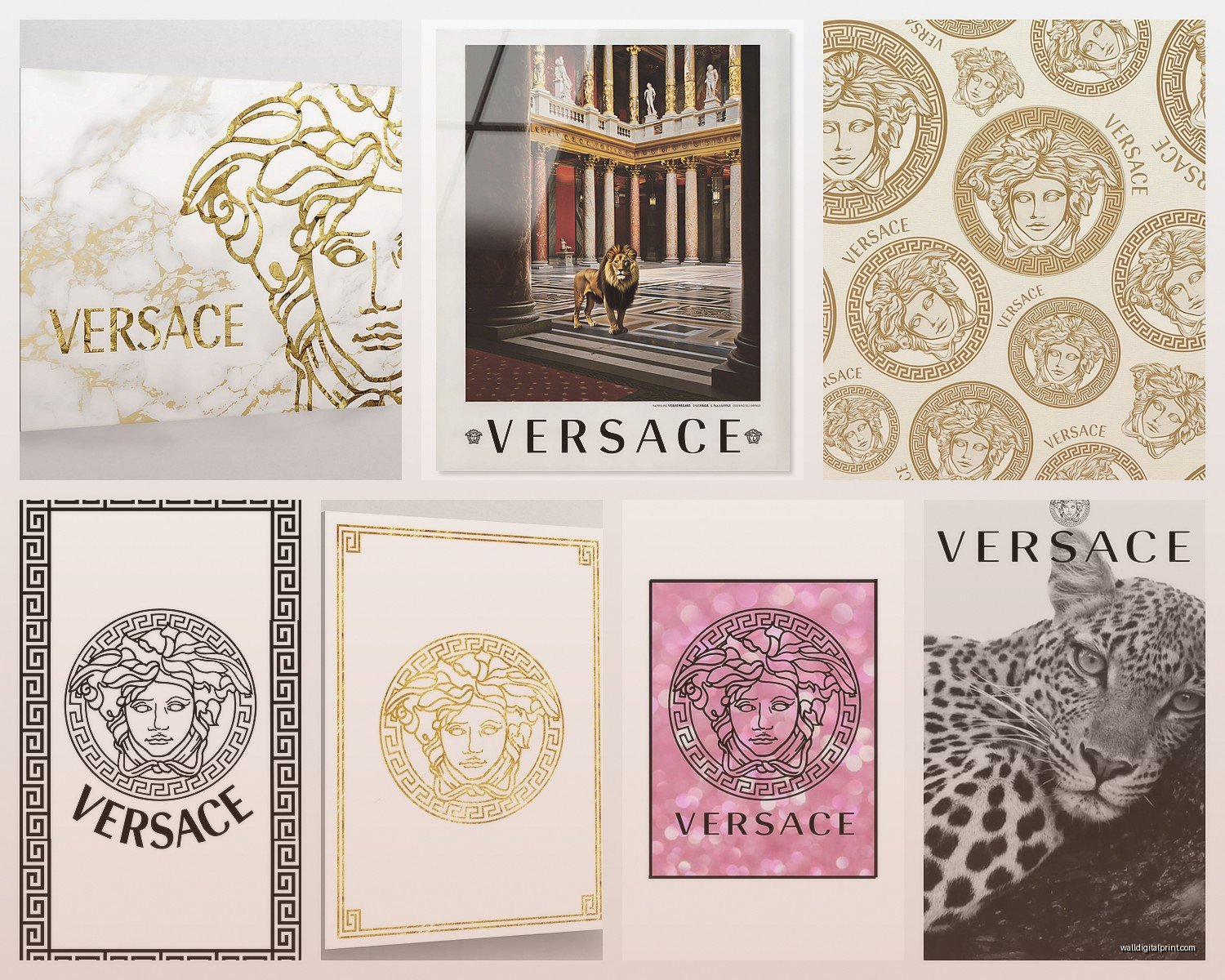 Versace Wall Art: Luxury Fashion Brand Designer Decor