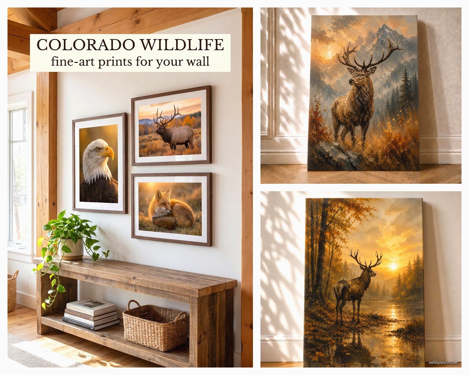 Wildlife Wall Art: Animals in Nature Habitat Photography