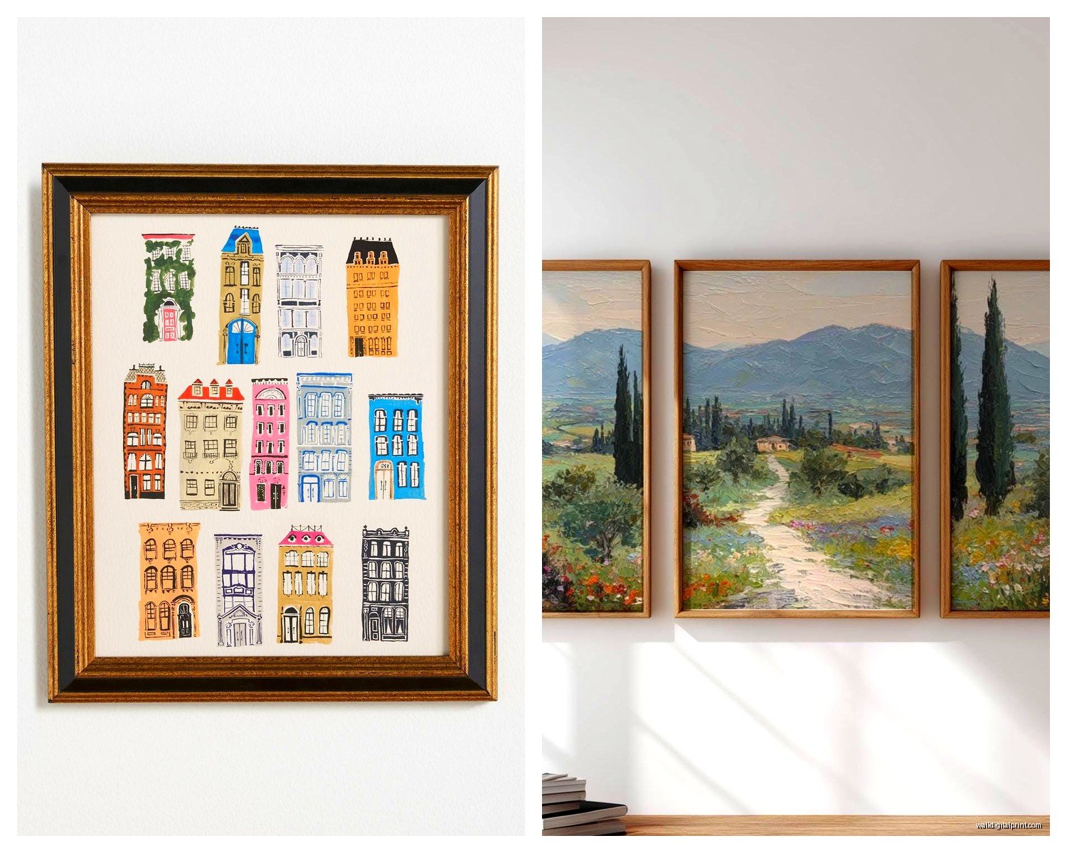 4 Piece Wall Art: Quad Panel Multi-Section Sets