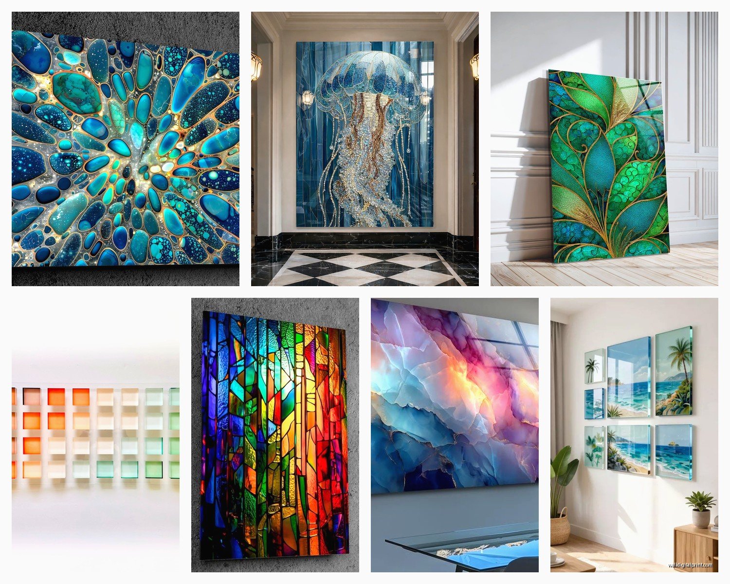 Acrylic Glass Wall Art: Plexiglass Transparent Modern Prints