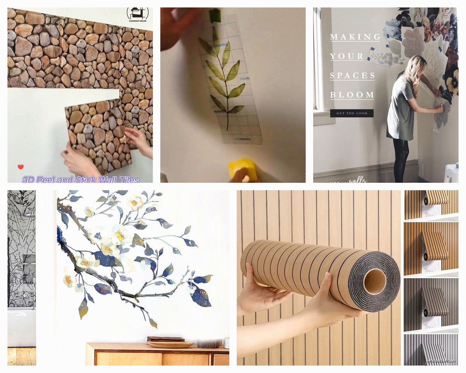 Adhesive Wall Art: Stick-On Peel & Stick No-Nail Decor