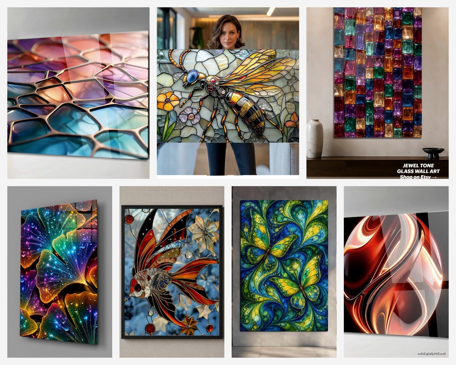 Artdesigna Glass Wall Art: Brand Transparent Design Collection