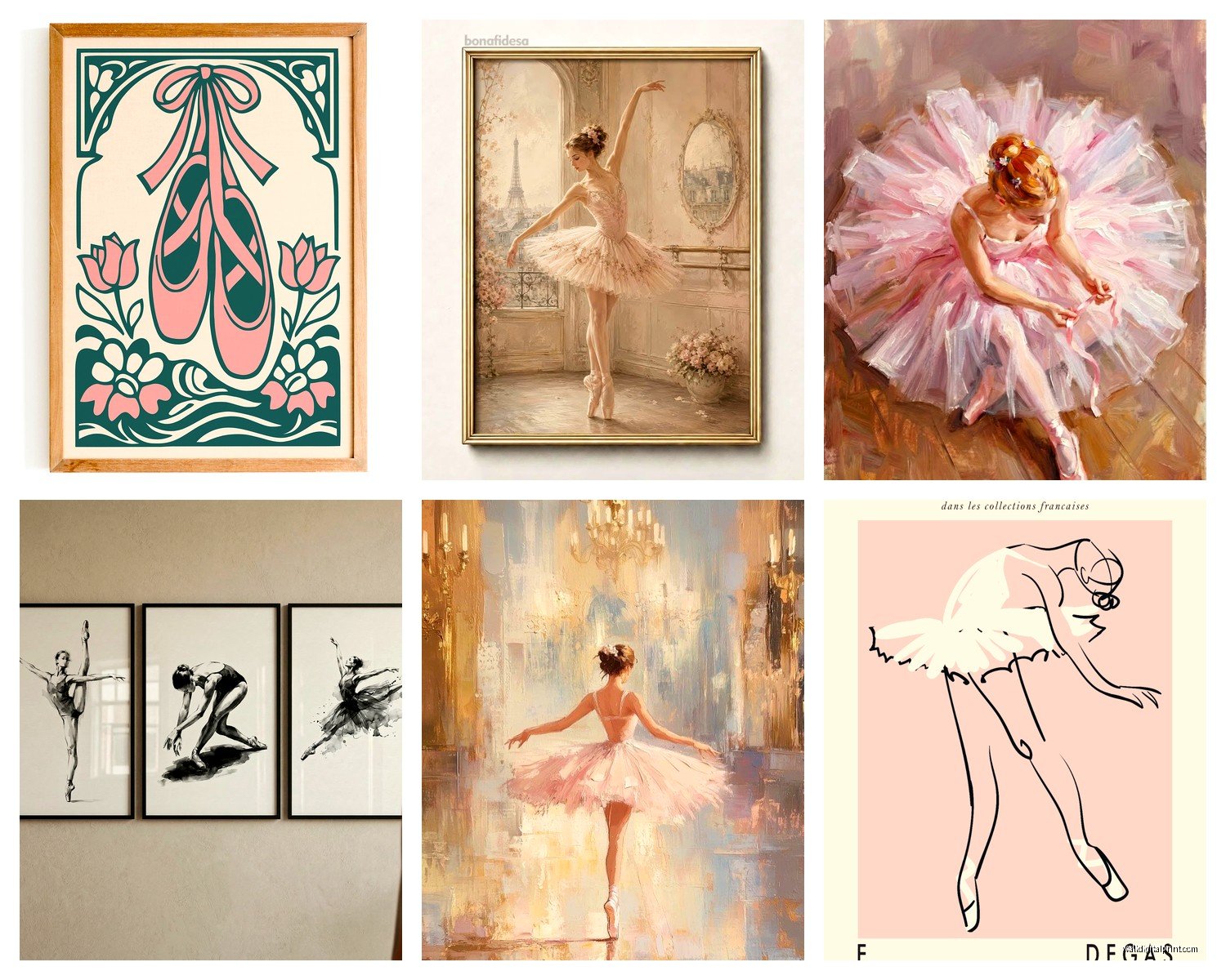 Ballet Wall Art: Dance Tutu Pointe Performance Art