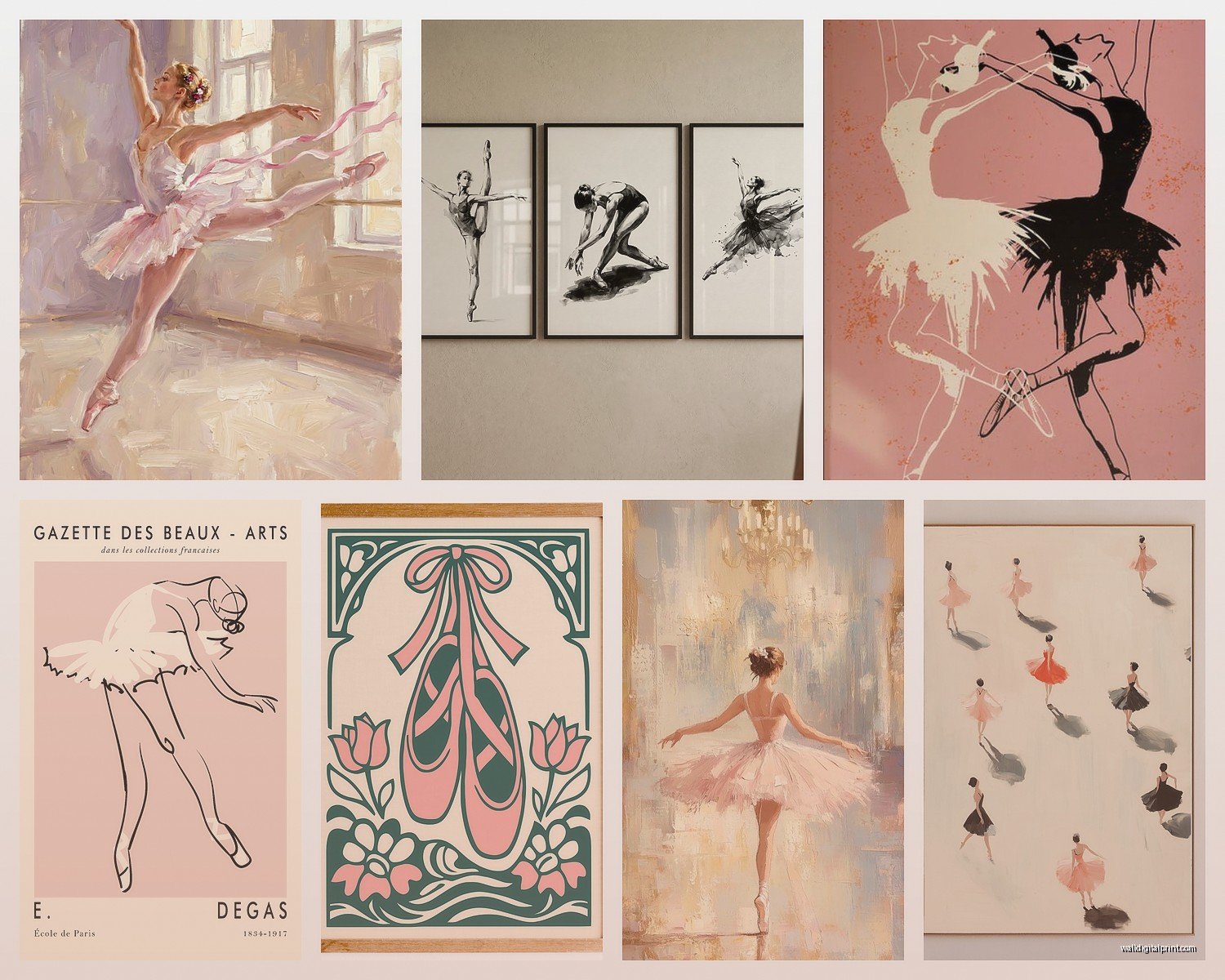 Ballet Wall Art: Dance Tutu Pointe Performance Art