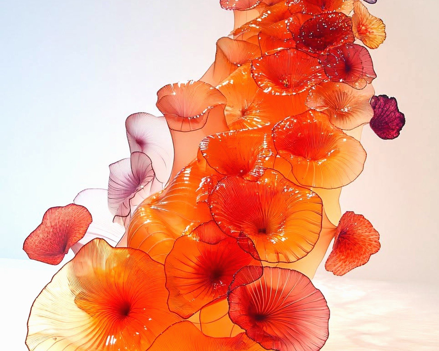 Blown Glass Wall Art: Hand-Crafted Artisan Sculpture