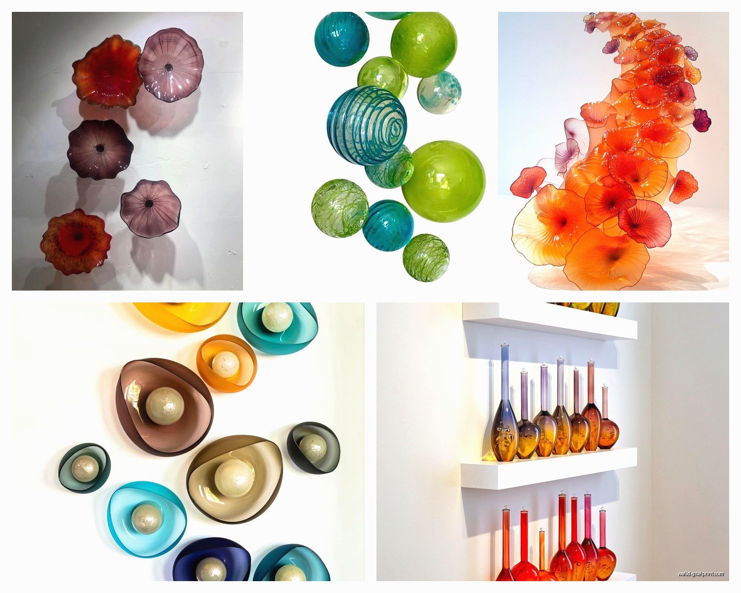 Blown Glass Wall Art: Hand-Crafted Artisan Sculpture