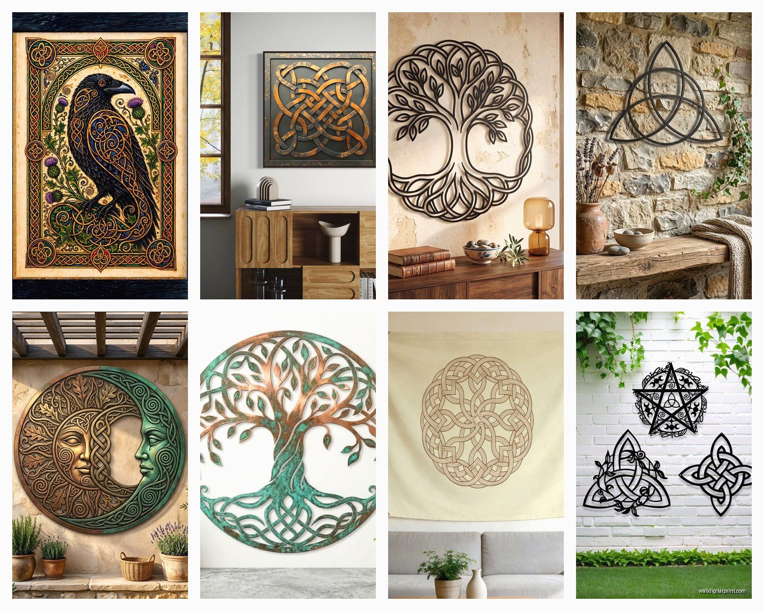 Celtic Wall Art: Irish Knot Cross Gaelic Heritage