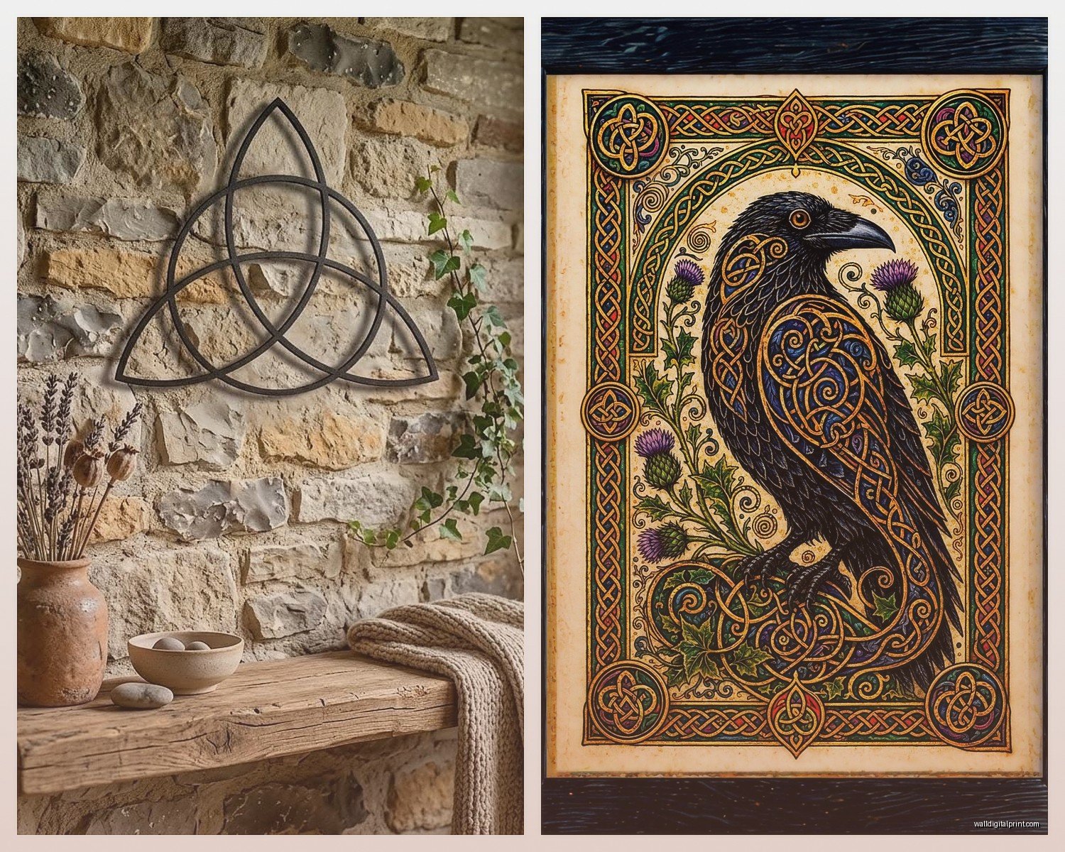 Celtic Wall Art: Irish Knot Cross Gaelic Heritage