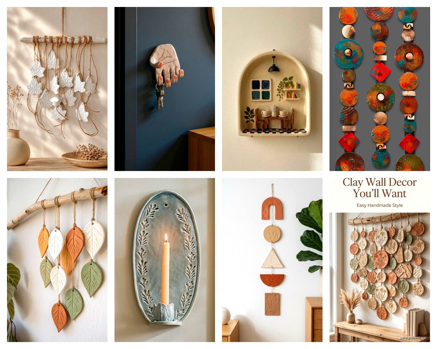 Clay Wall Art: Ceramic Pottery Sculptural Relief