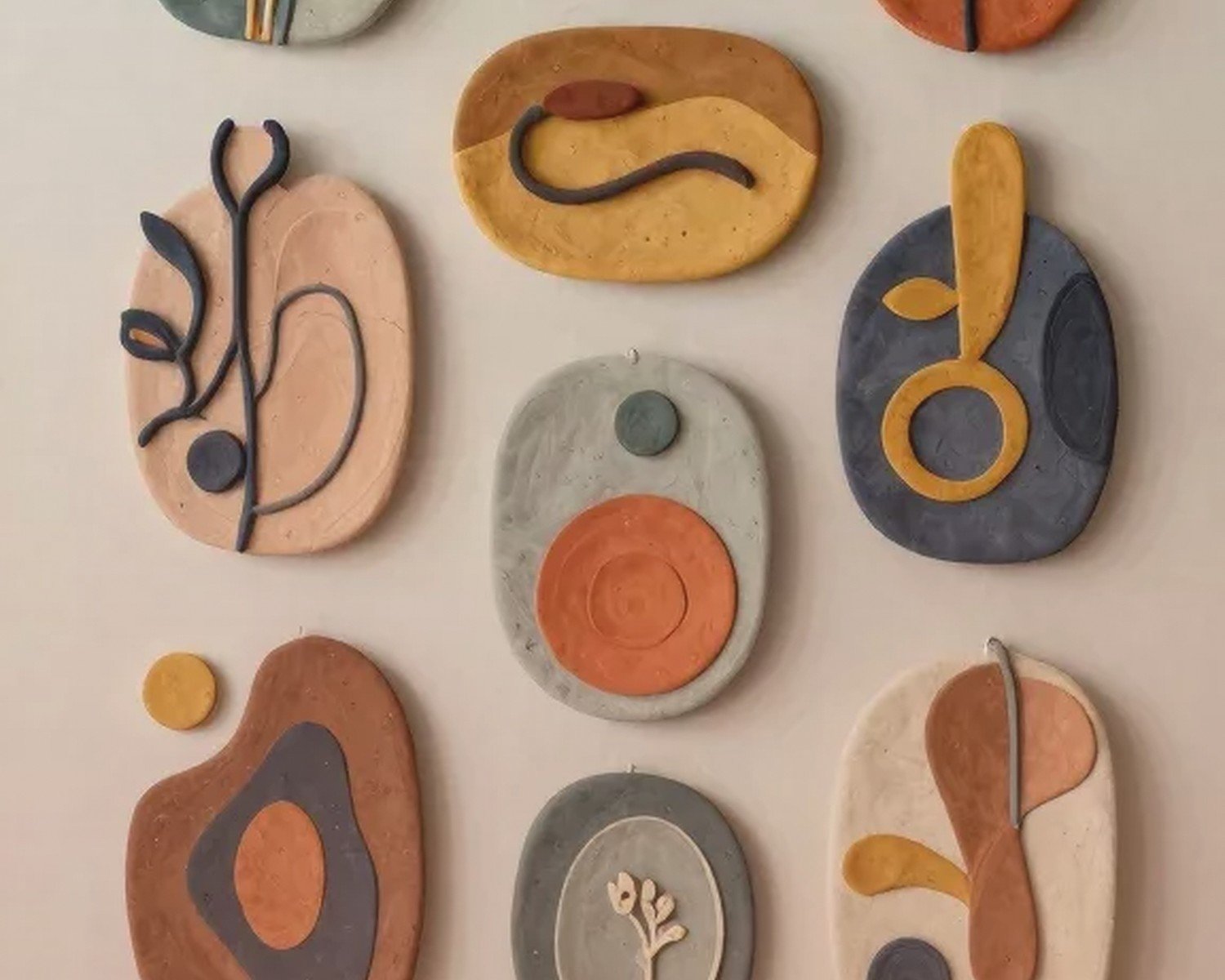 Clay Wall Art: Ceramic Pottery Sculptural Relief