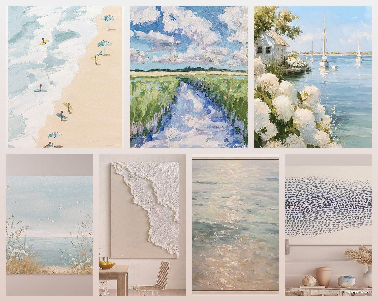 Coastal Wall Art: Beach Ocean Nautical Shore Decor