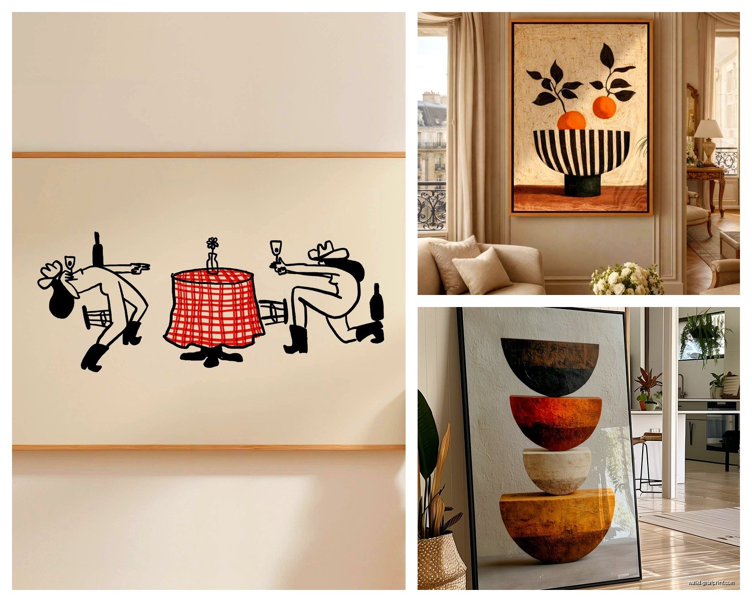Contemporary Kitchen Wall Art: Current Modern Cooking Designs