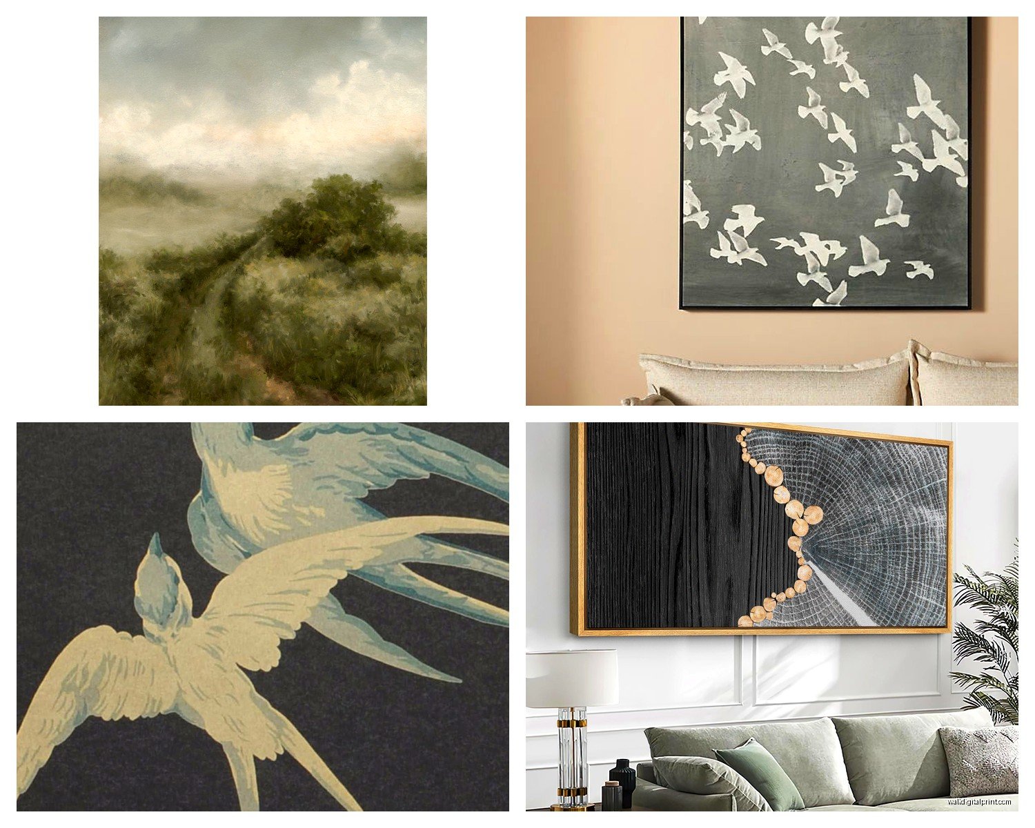 Grey Wall Art: Charcoal to Silver Neutral Spectrum