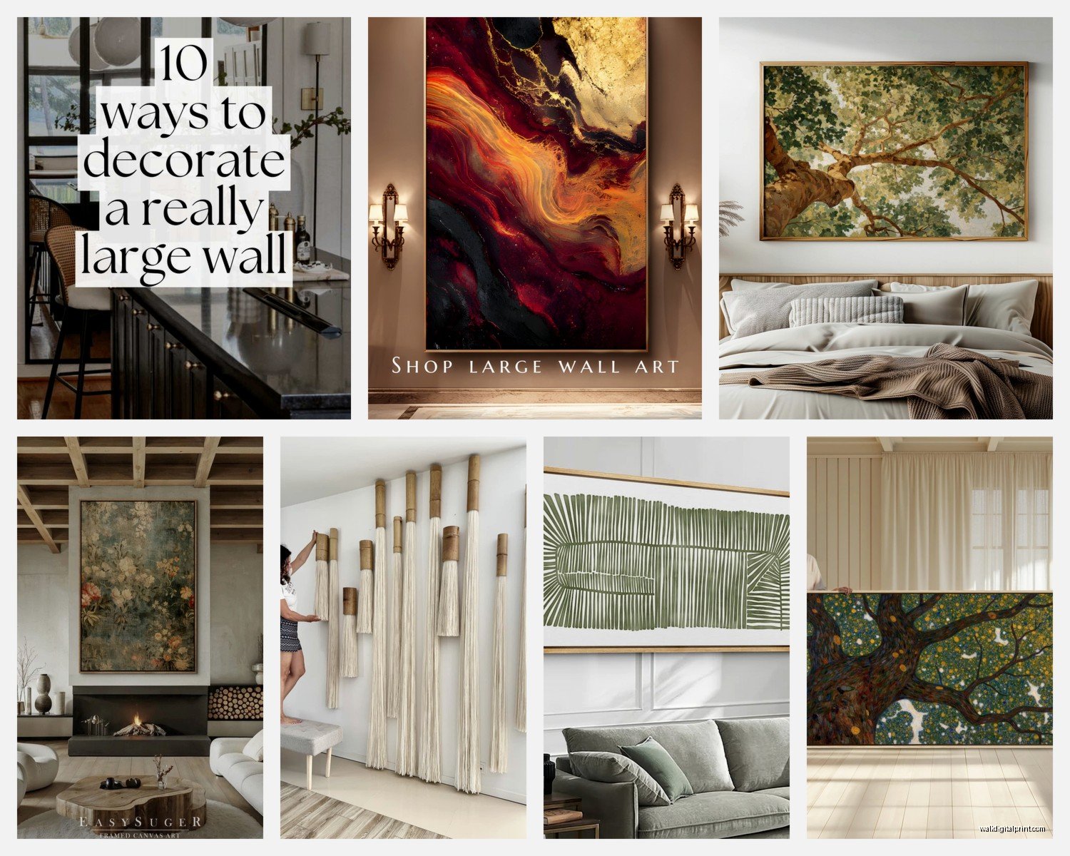 Large Wall Art Decor: Oversized Statement Decorative Pieces