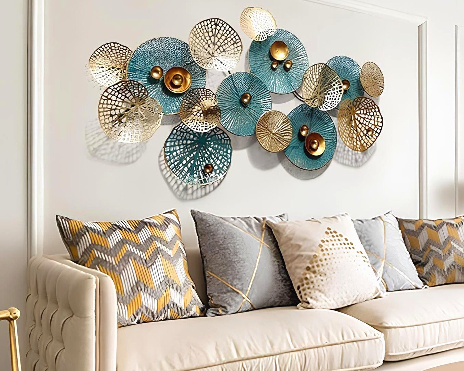Metal Wall Art for Bedroom: Sculptural Sleep Space Decor