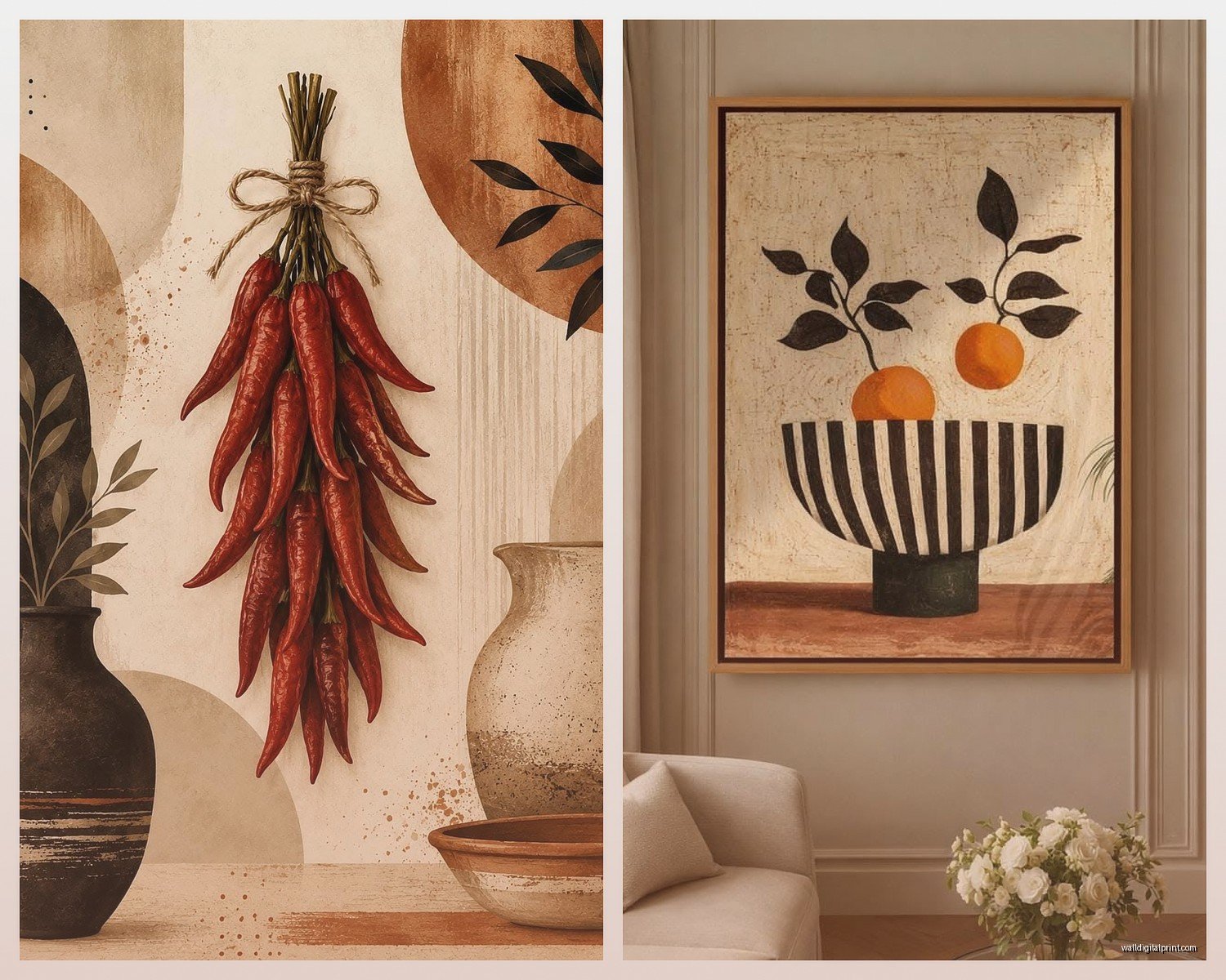 Modern Kitchen Wall Art: Contemporary Cooking Space Designs
