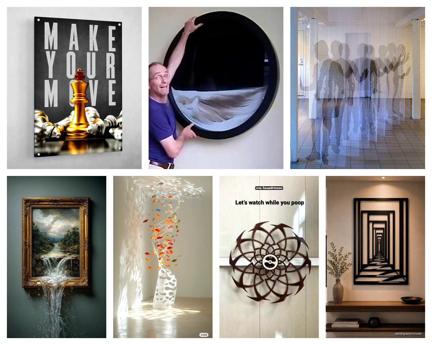 Moving Wall Art: Kinetic Motion Mechanical Animation