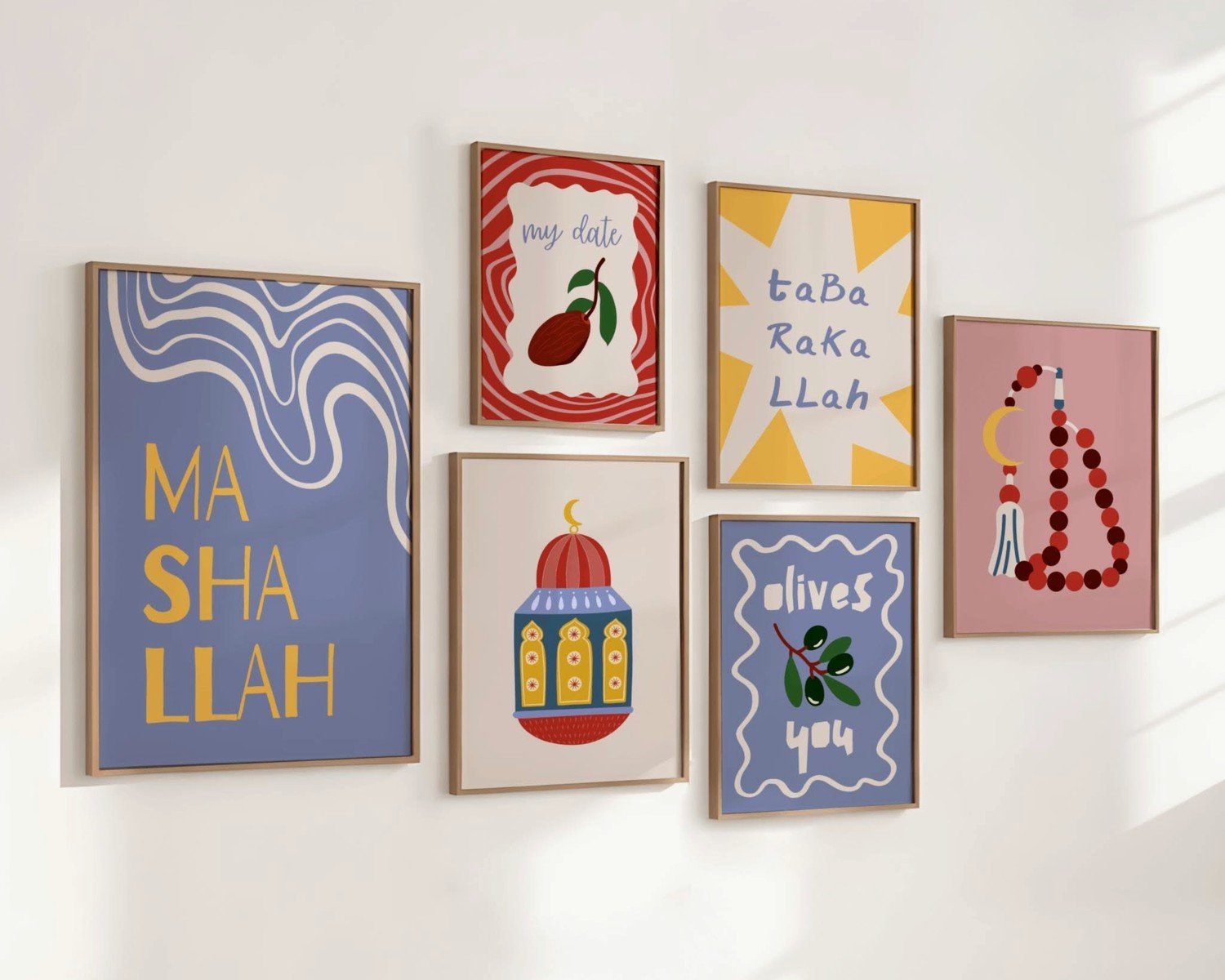 Muslim Wall Art: Islamic Faith Mosque Calligraphy Decor