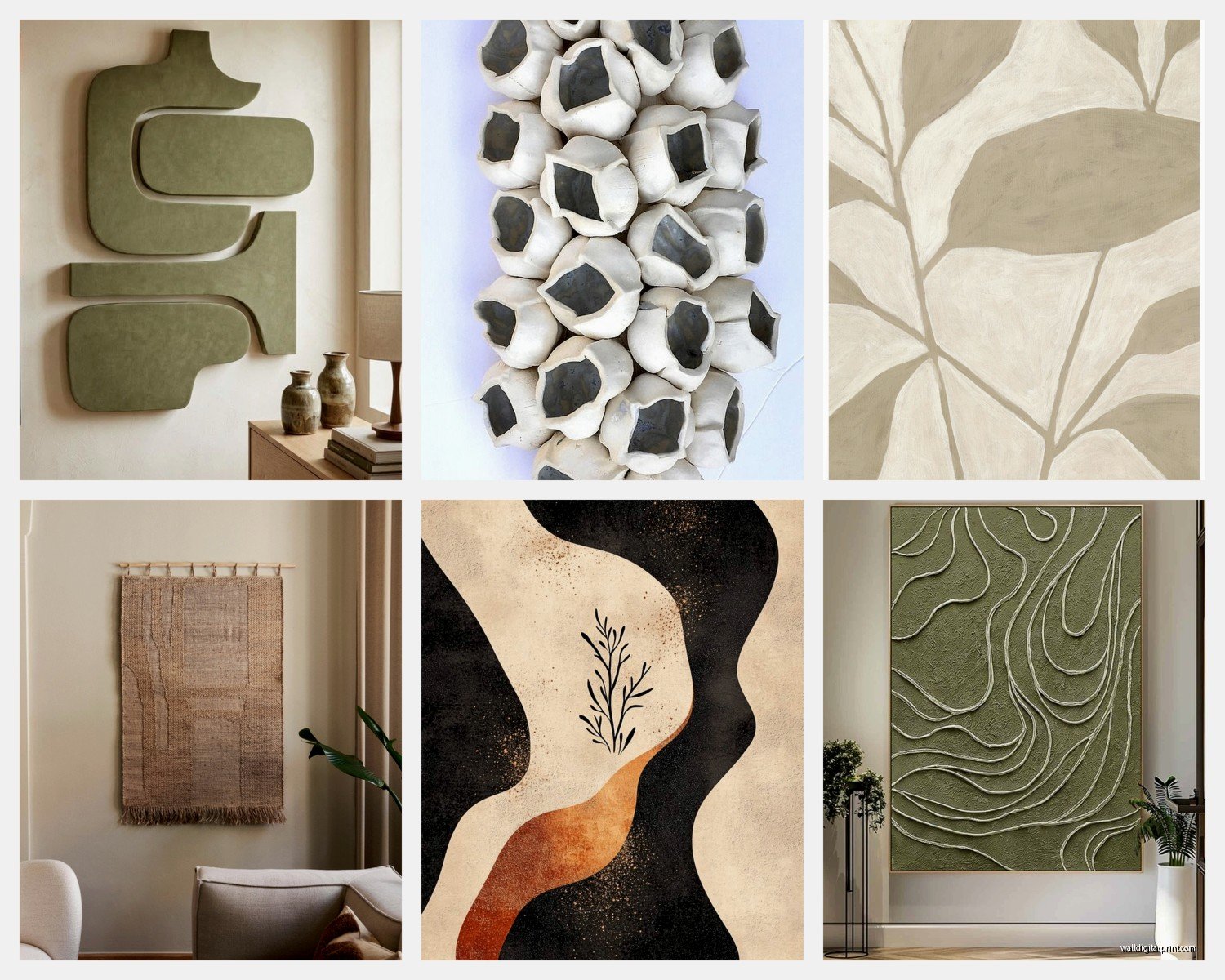 Organic Wall Art: Natural Free-Form Flowing Designs