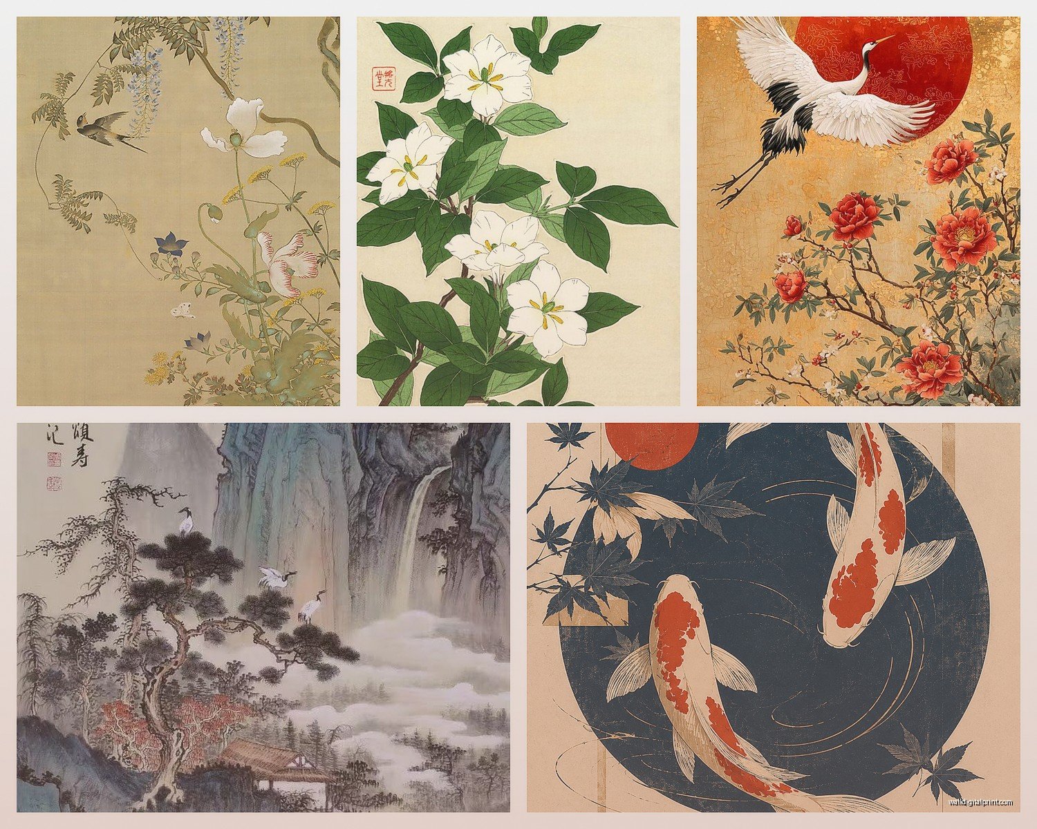 Oriental Wall Art: Asian East Asian Traditional Decor