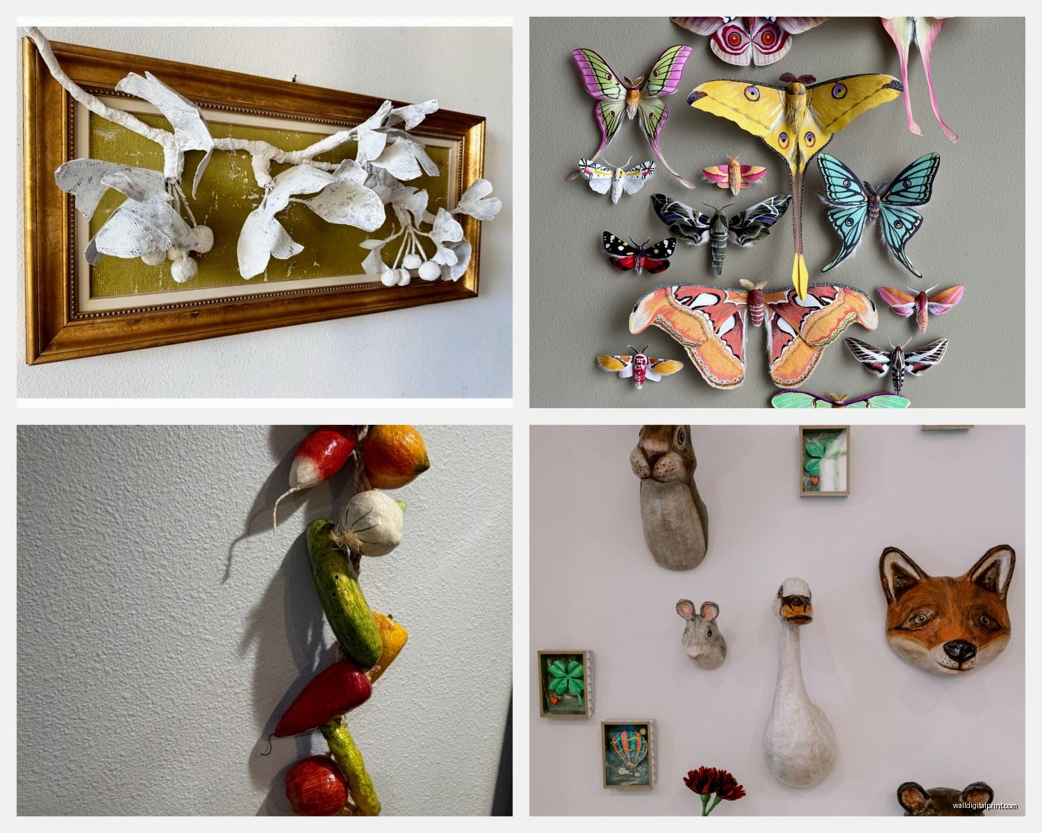 Paper Mache Wall Art: Pulp Craft Sculptural Technique