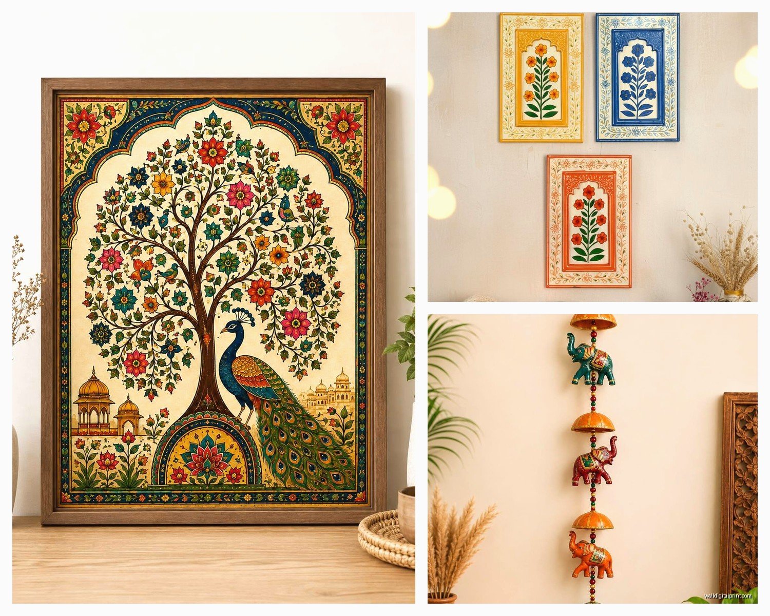 Rajasthani Wall Art: Indian Regional Folk Art Decor