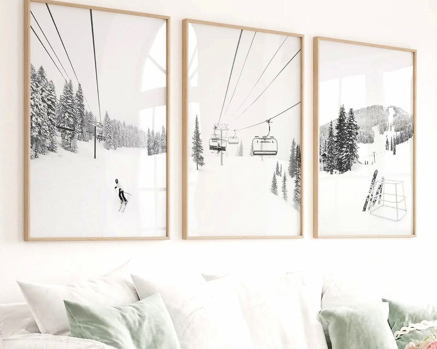 Ski Wall Art: Mountain Snow Winter Sports Alpine
