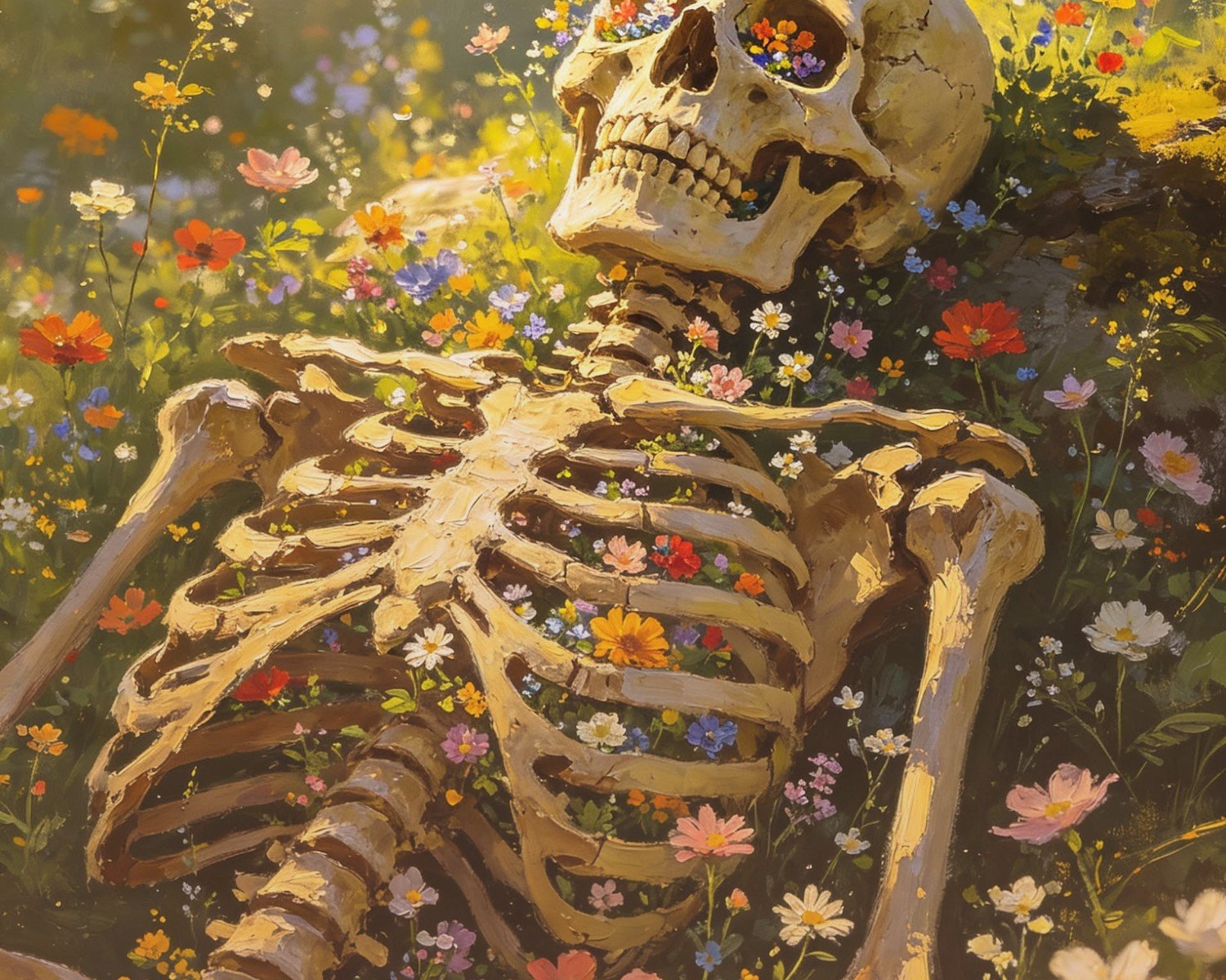 Skull Wall Art: Gothic Halloween Day of the Dead