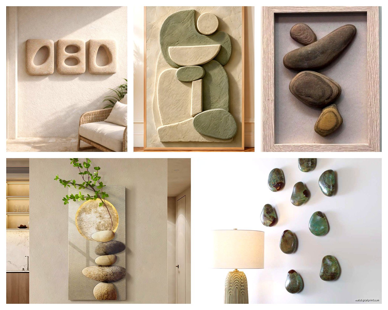 Stone Wall Art: Rock Natural Material Textured Designs