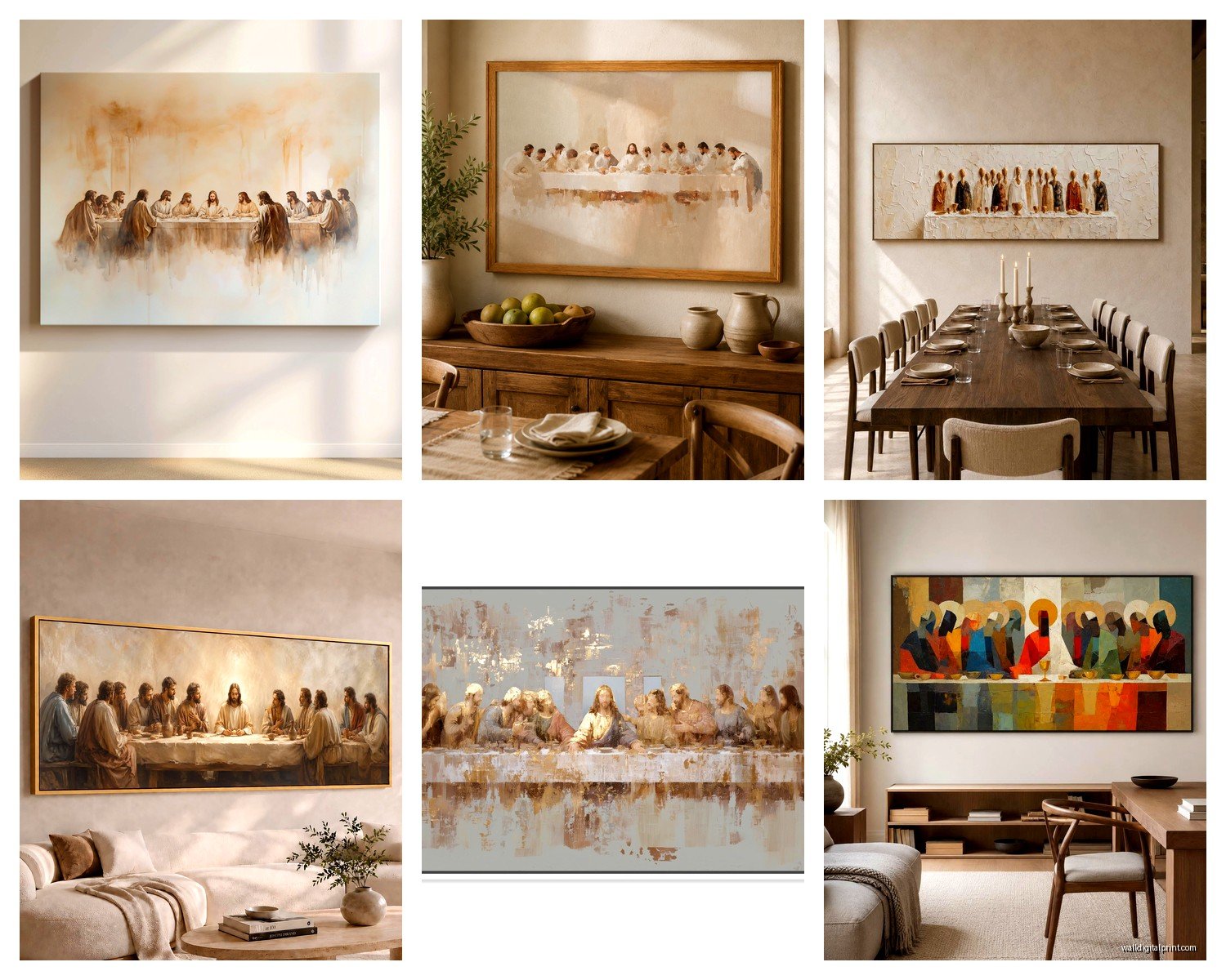 The Last Supper Wall Art: Da Vinci Religious Masterpiece