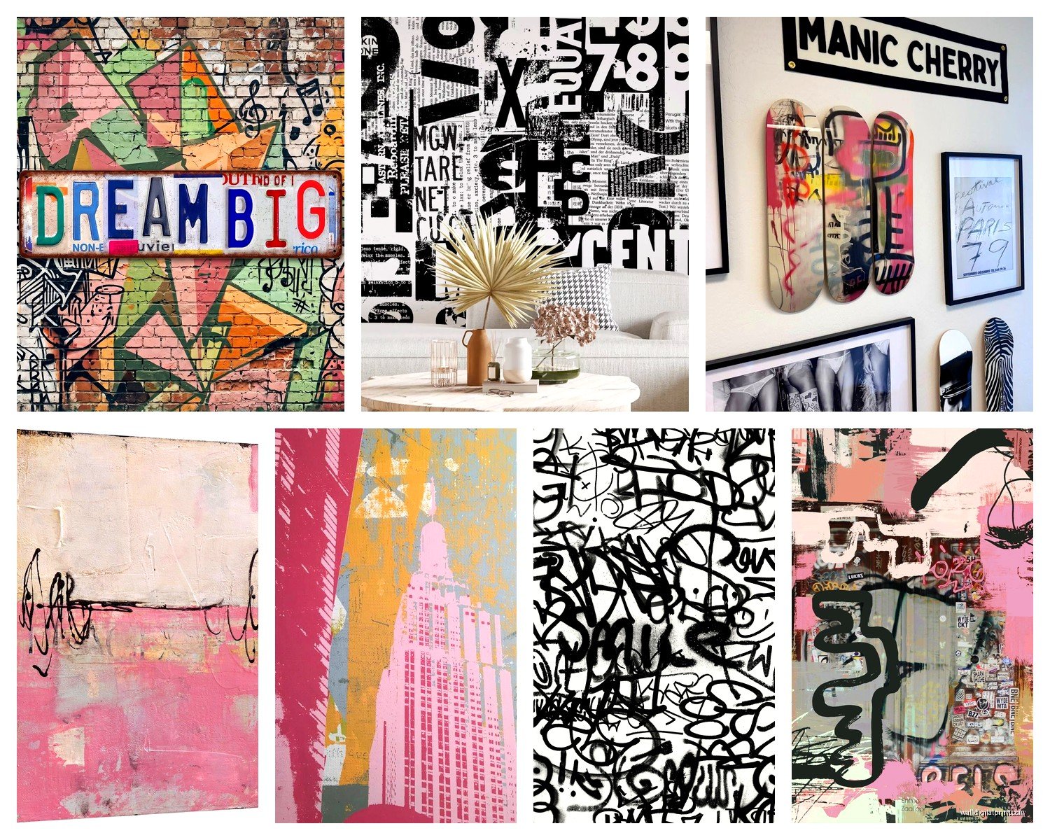 Urban Wall Art: City Street Industrial Modern Decor