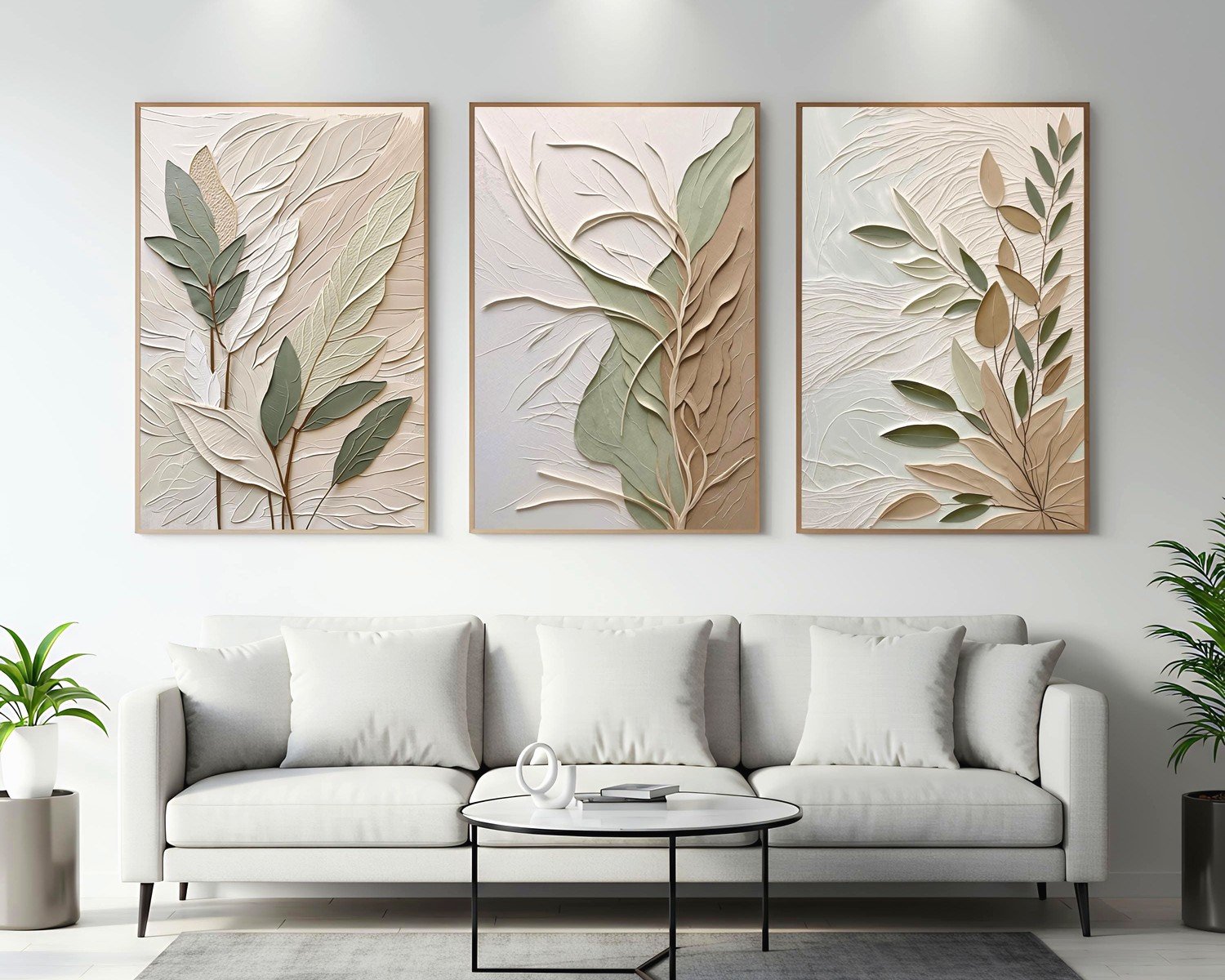 Wall Art 3 Piece Set: Matching Triptych Collections