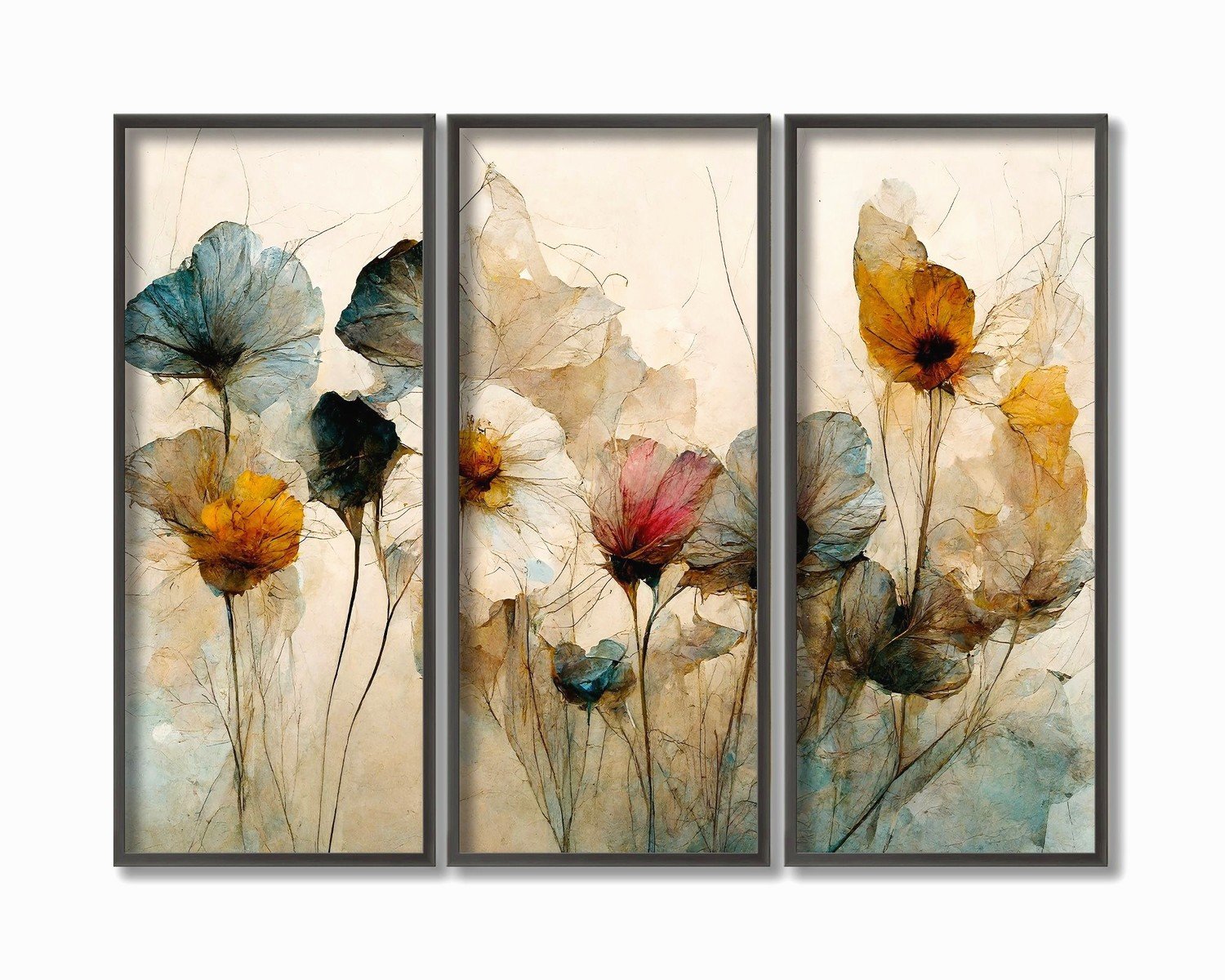 Wall Art 3 Piece Set: Matching Triptych Collections