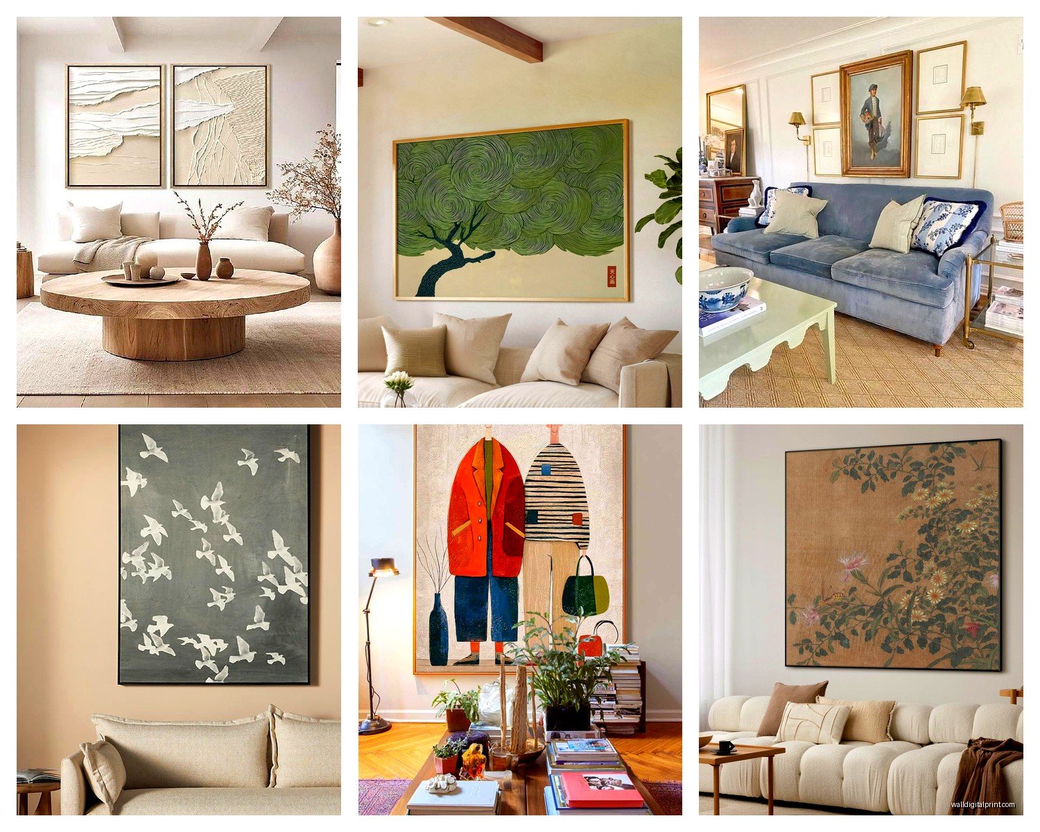 Wall Art Over Sofa: Couch Placement Height Guide