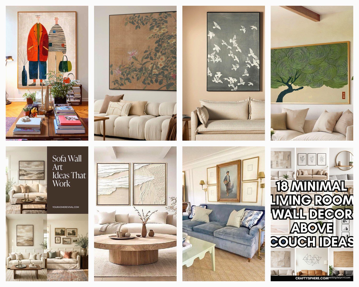 Wall Art Over Sofa: Couch Placement Height Guide