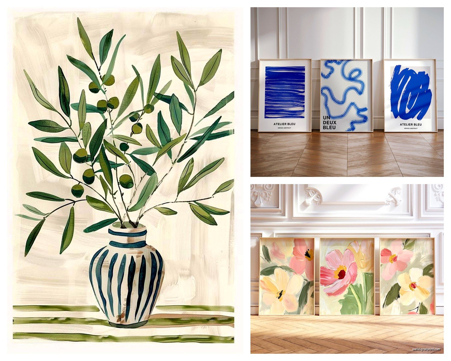 3 Prints Wall Art: Trio Poster Gallery Collection